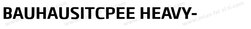 BAUHAUSITCPEE HEAVY字体转换